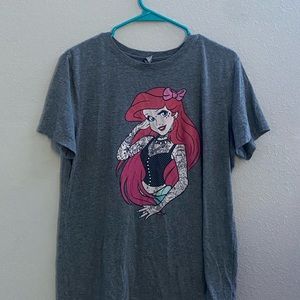 Little mermaid with tattoo shirt